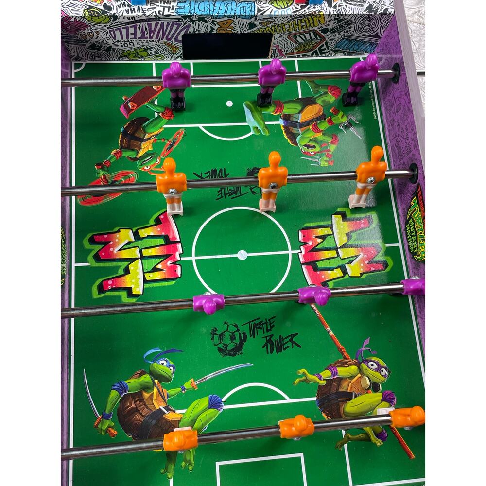 TMNT Foosball Table Game Teenage Mutant Ninja Turtles Mini Soccer Toy